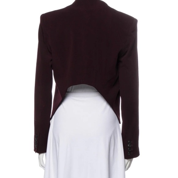 - Theyskens' Theory Wool Evening Jacket
- Burgundy
- Pointed Collar - Picture 3 of 5